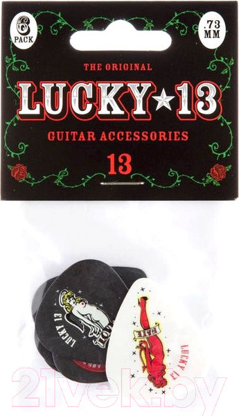 Изображение товара Набор медиаторов Dunlop Manufacturing Lucky L13BP.73