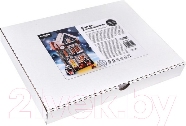 Изображение товара Кукольный домик Collaba Time Домик зимний с мезонином с LED-свечой / 962488