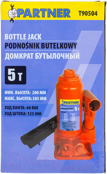 Изображение товара Бутылочный домкрат Partner PA-T90504 (5т)
