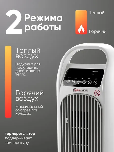 Изображение товара Тепловентилятор ForceKraft FK-FH12D