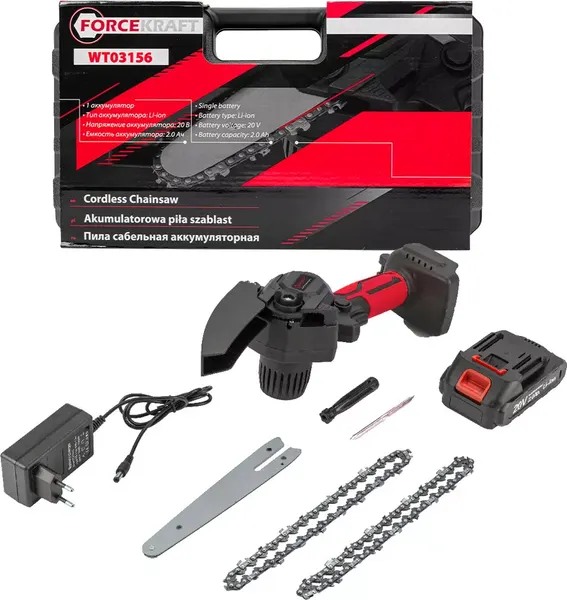 Изображение товара Пила цепная аккумуляторная ForceKraft FK-WT03156 (56941)