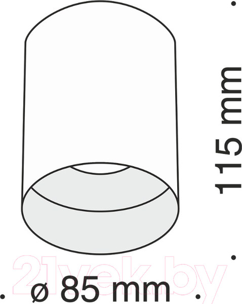 Изображение товара Точечный светильник Maytoni Alfa C014CL-01B