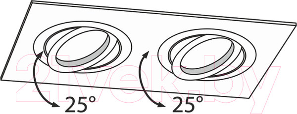 Изображение товара Точечный светильник Maytoni Atom DL024-2-02B