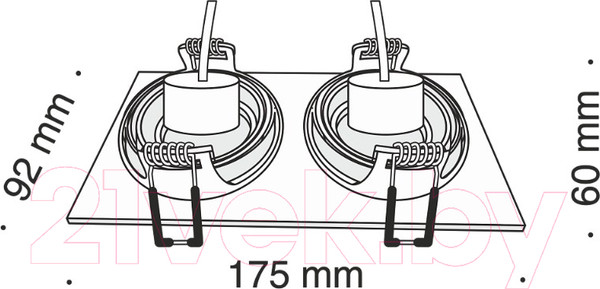 Изображение товара Точечный светильник Maytoni Atom DL024-2-02W