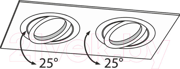 Изображение товара Точечный светильник Maytoni Atom DL024-2-02W