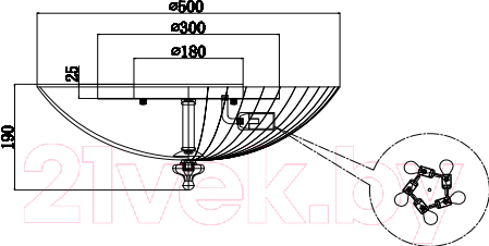Изображение товара Люстра Maytoni Bonnet C809CL-05CH
