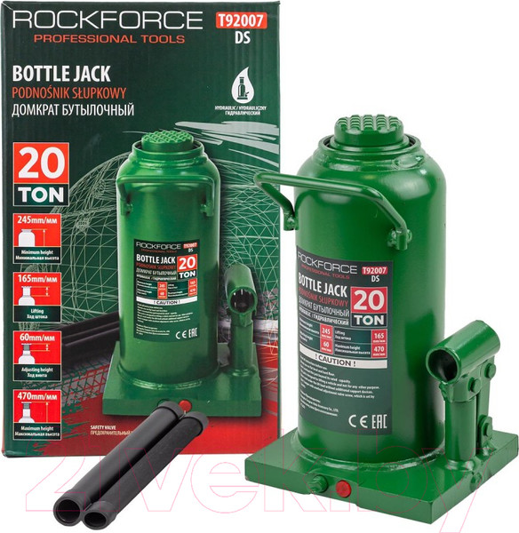 Изображение товара Бутылочный домкрат RockForce RF-T92007DS (57369)
