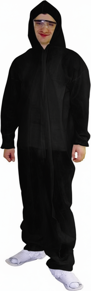 Изображение товара Комплект комбинезонов одноразовых Frigat КМО-120/10-40 (10шт, р.120-124/182-188, черный)