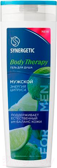 Изображение товара Гель для душа Synergetic Энергия цитруса Мужской (380мл)