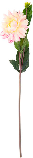 Изображение товара Искусственный цветок Lefard Георгин 21-2027 (белый/розовый)