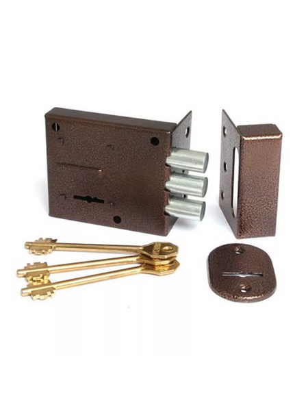 Изображение товара Замок накладной Симеко БИФ-0030-1x3-ЛК