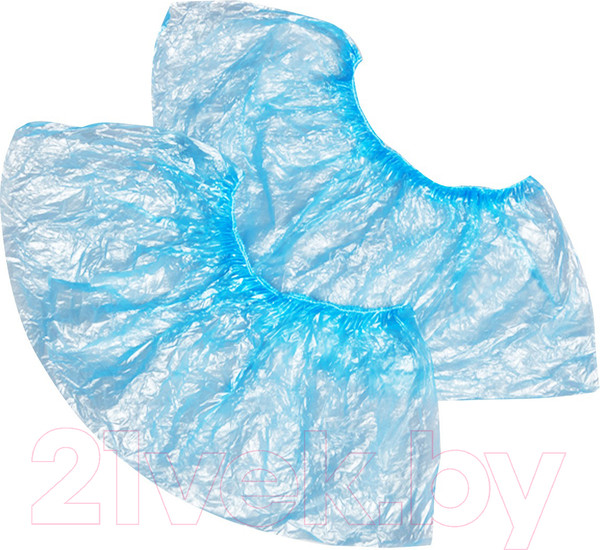 Изображение товара Бахилы одноразовые Чистовье Полиэтиленовые 603-385 (100шт, синий)