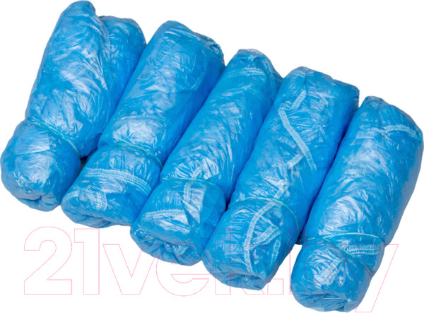 Изображение товара Бахилы одноразовые Чистовье Полиэтиленовые 603-385 (100шт, синий)