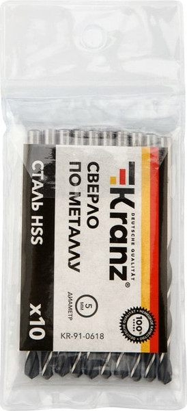 Изображение товара Набор сверл Kranz KR-91-0618