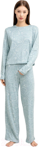 Изображение товара Комплект домашней одежды Mark Formelle 592468-1 (р.164/170-84-90, контурные совы)