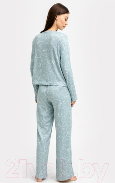 Изображение товара Комплект домашней одежды Mark Formelle 592468-1 (р.164/170-84-90, контурные совы)