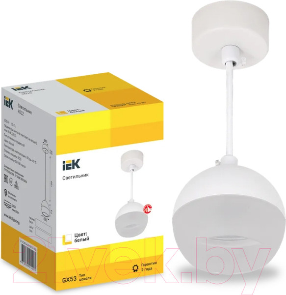 Изображение товара Потолочный светильник IEK LT-UCB0-4012-GX53-1-K01