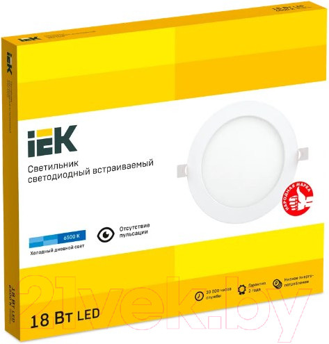 Изображение товара Точечный светильник IEK LDVO0-1608-1-18-6500-K01