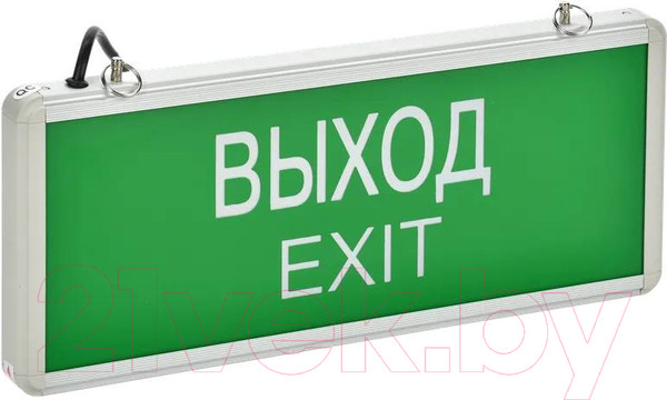 Изображение товара Светильник аварийный IEK ССА 1001 Выход-Exit / LSSA0-1001-003-K03