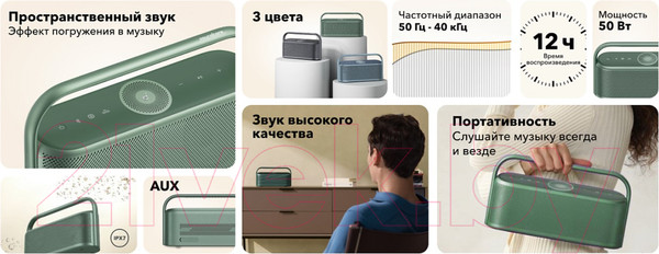 Изображение товара Портативная колонка Anker SoundCore Motion X600 / SDC-A3130061-GN (зеленый)
