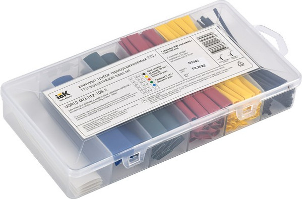 Изображение товара Набор трубок термоусаживаемых IEK UDR10-002-012-105-B