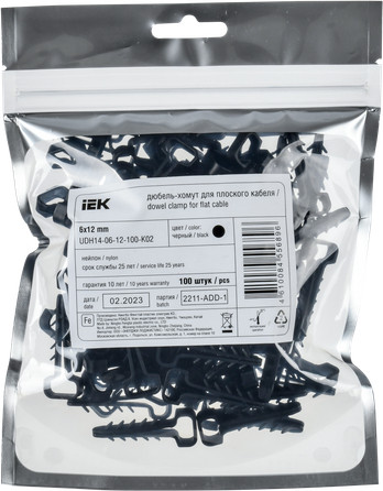 Изображение товара Дюбель-хомут IEK UDH14-06-12-100-K02 (100шт)