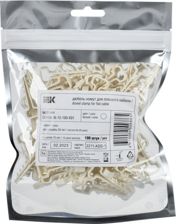 Изображение товара Дюбель-хомут IEK UDH14-06-12-100-K01 (100шт)