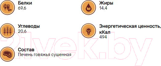 Изображение товара Набор лакомств для собак Кусьняшка Печень говяжья (6уп)