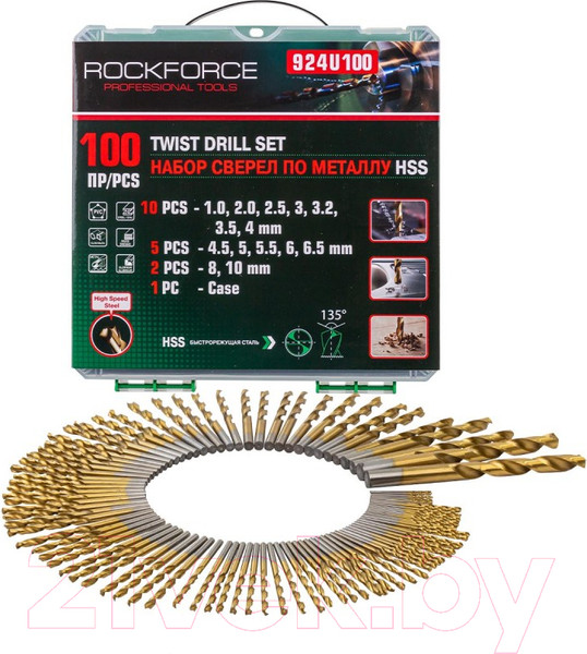 Изображение товара Набор сверл RockForce RF-924U100