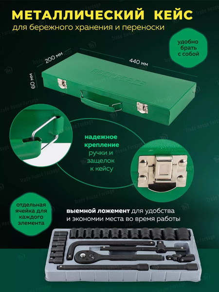 Изображение товара Универсальный набор инструментов RockForce RF-4245B-5MPB(57603)