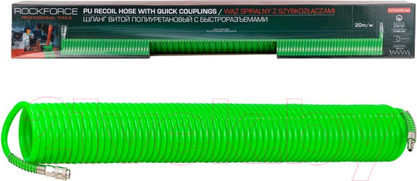 Изображение товара Шланг для компрессора RockForce RF-1410-20Green (58012)