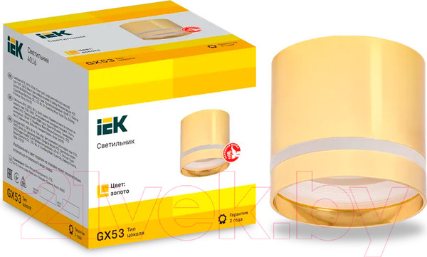 Изображение товара Точечный светильник IEK LT-UPB0-4016-GX53-1-K22