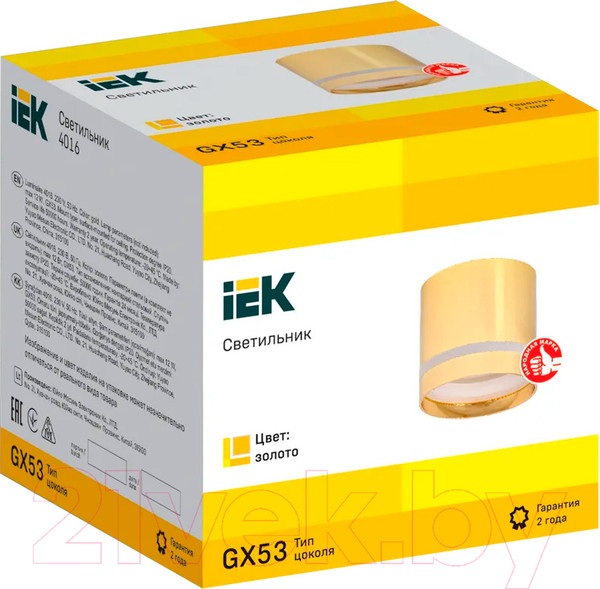 Изображение товара Точечный светильник IEK LT-UPB0-4016-GX53-1-K22