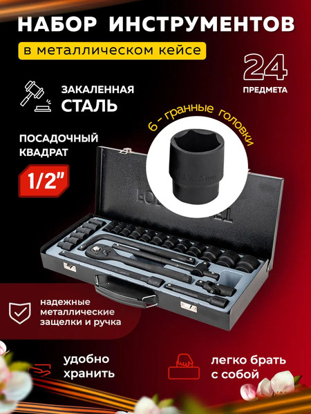 Изображение товара Универсальный набор инструментов ForceKraft FK-4245B-5MPB(57604)