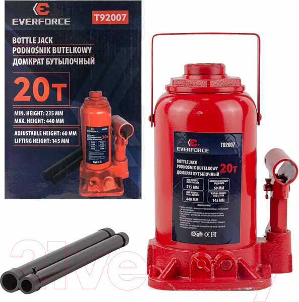 Изображение товара Бутылочный домкрат ForceKraft EF-T92007 (52657)