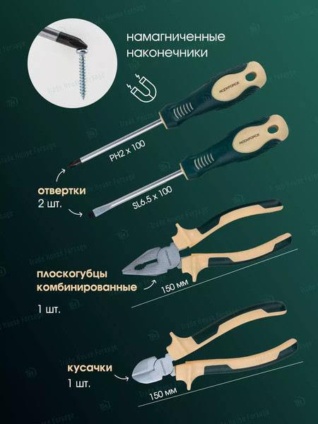 Изображение товара Универсальный набор инструментов RockForce RF-4603-5(57274)