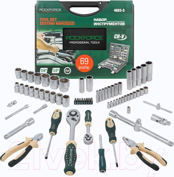 Изображение товара Универсальный набор инструментов RockForce RF-4603-5(57274)