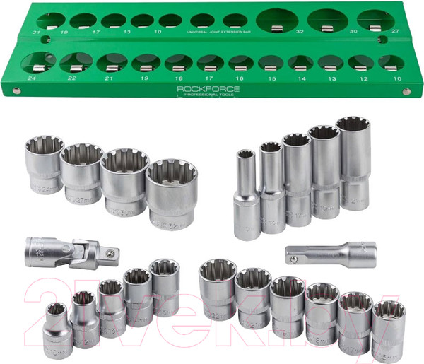 Изображение товара Набор головок слесарных RockForce RF-50221-Q6 (57834)