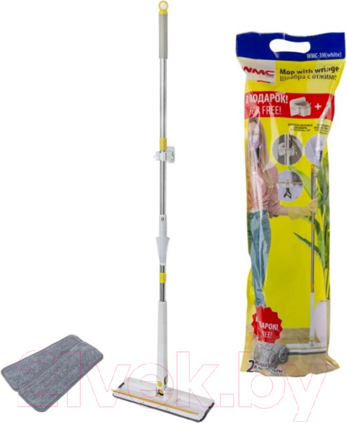 Изображение товара Швабра с отжимом WMC Tools WMC-3H (белый)