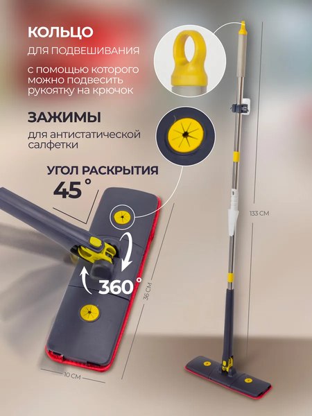 Изображение товара Швабра с отжимом WMC Tools XHblue(56856)