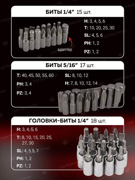 Изображение товара Универсальный набор инструментов BaumAuto BM-41082-5DS(57676)