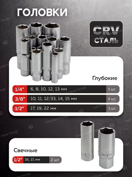 Изображение товара Универсальный набор инструментов Disen DS-41802-5(57972)
