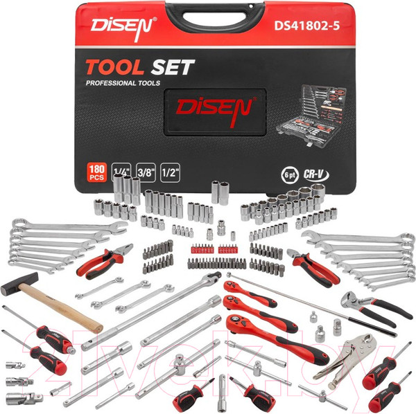 Изображение товара Универсальный набор инструментов Disen DS-41802-5(57972)