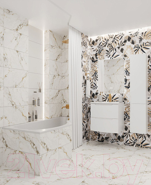 Изображение товара Тумба под умывальник Belux Ганновер НП 60-02 (1, белый глянец)