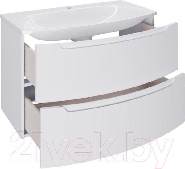 Изображение товара Тумба под умывальник Belux Ганновер НП 90-02 (1, белый глянец)