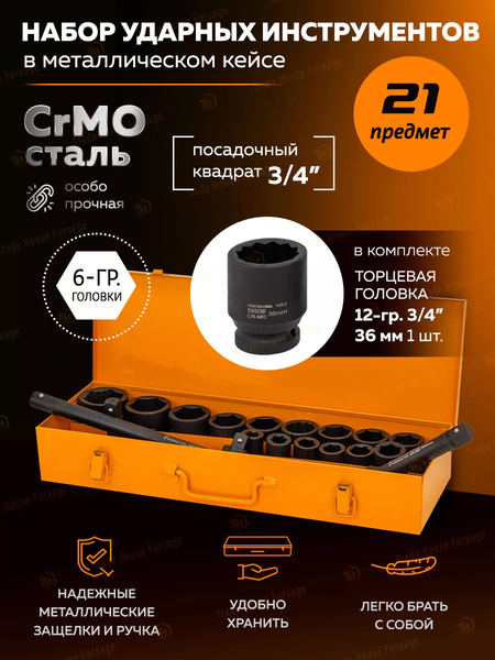 Изображение товара Универсальный набор инструментов Partner PA-6212-5MPB (57960)