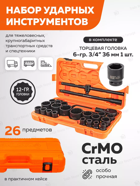 Изображение товара Универсальный набор инструментов Partner PA-68262-9MPB (57958)