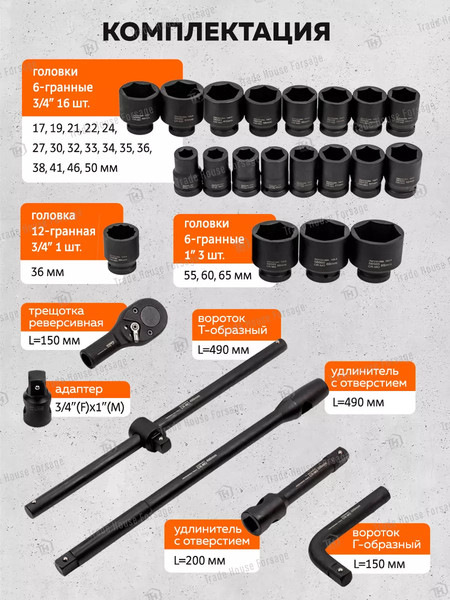 Изображение товара Универсальный набор инструментов Partner PA-68262-5MPB(57956)