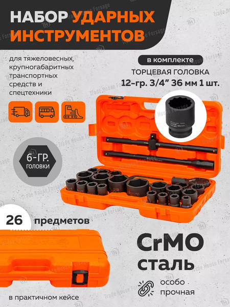 Изображение товара Универсальный набор инструментов Partner PA-68262-5MPB(57956)