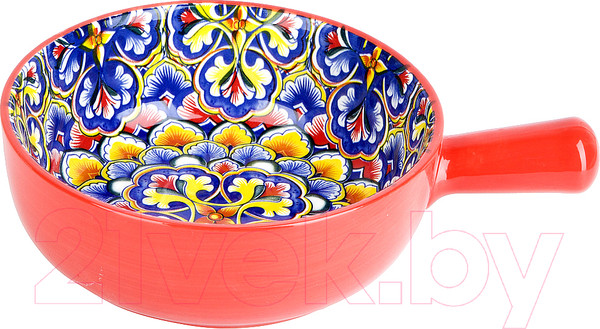 Изображение товара Кокотница Nouvelle С ручкой Arabesque / 0860108 (красный)